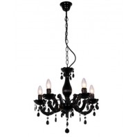 Lexi Lighting-La Spezia Chandelier - Purple / Black / Clear